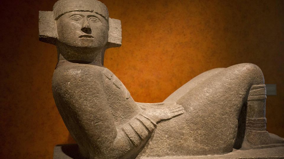 Cénotes Mexique Maya Chac Statue du dieu de la pluie Chac