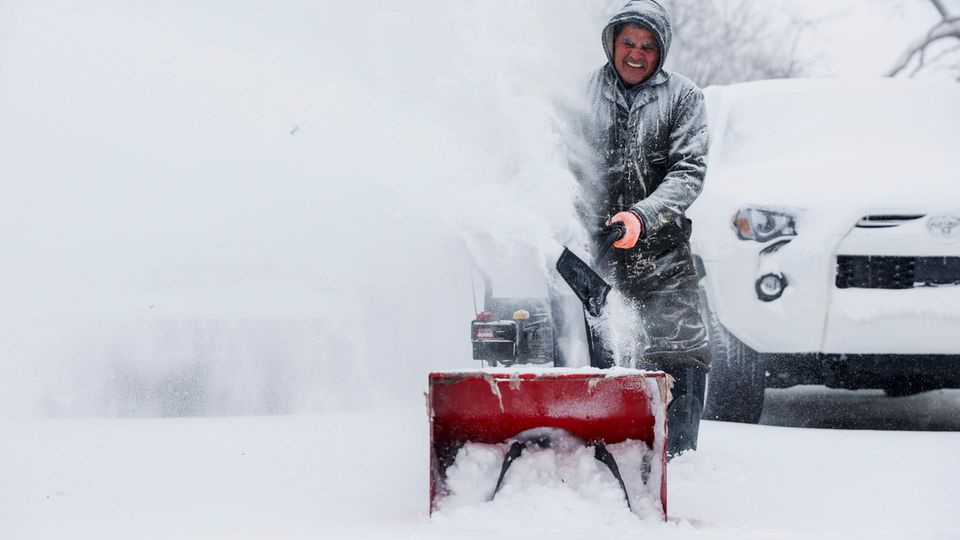 Masses de neige aux États-Unis