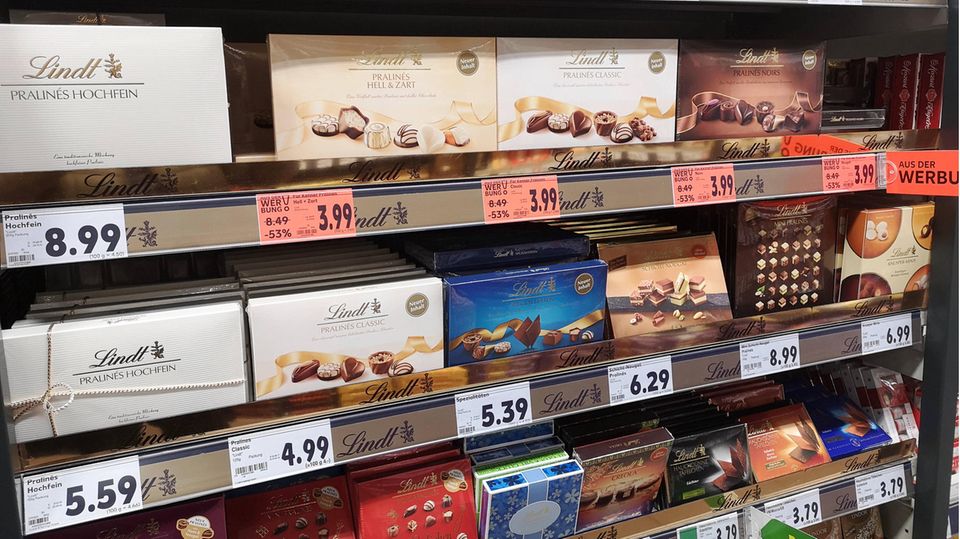 Lindt n'aime pas les étiquettes de prix rouges.